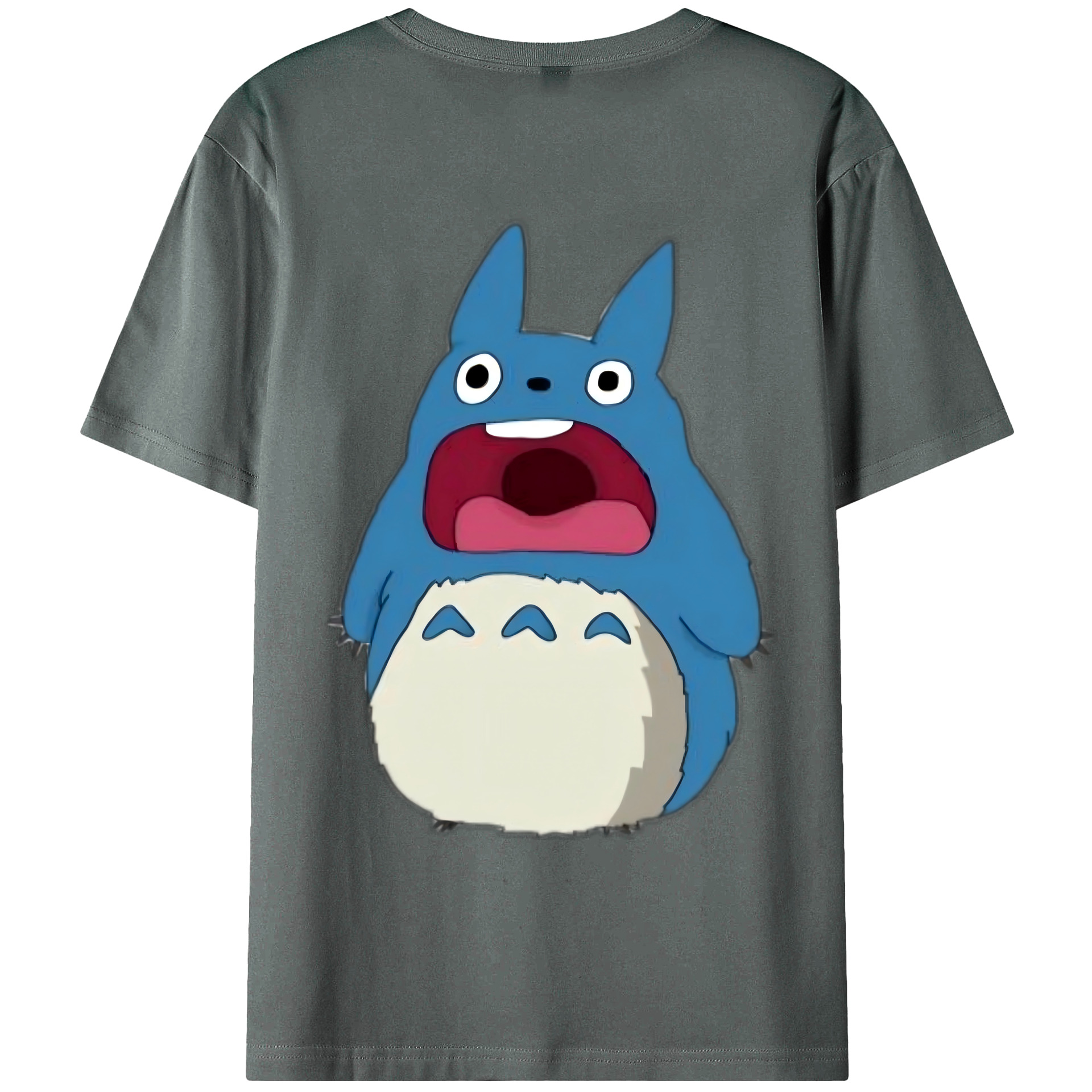 （画像用） となりのトトロ 草壁メイ 草壁サツキ My Neighbor Totoro Satsuki Kusakabe Mei Kusakabe 綿100％ メンズ半袖Tシャツ（バックプリント） 通気性